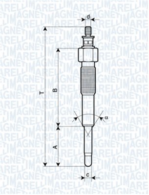 Glow Plug - 062900041304 MAGNETI MARELLI