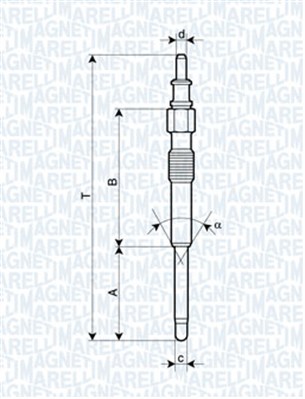 Glow Plug - 062900042304 MAGNETI MARELLI
