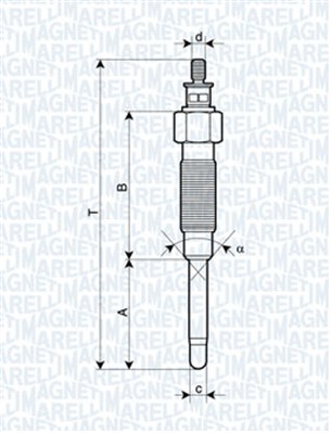 Glow Plug - 062900065304 MAGNETI MARELLI