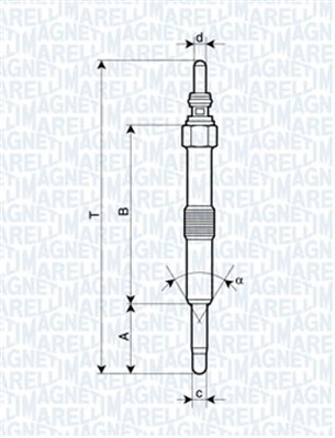 Glow Plug - 062900067304 MAGNETI MARELLI