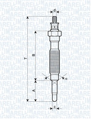 Glow Plug - 062900072304 MAGNETI MARELLI