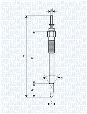 Glow Plug - 062900076304 MAGNETI MARELLI