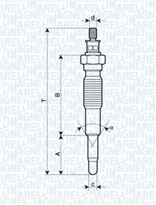 Glow Plug - 062900077304 MAGNETI MARELLI