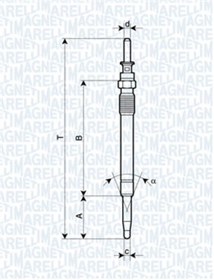 Glow Plug - 062900078304 MAGNETI MARELLI
