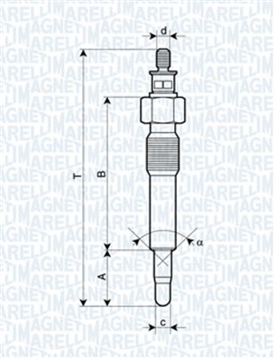 Glow Plug - 062583202304 MAGNETI MARELLI