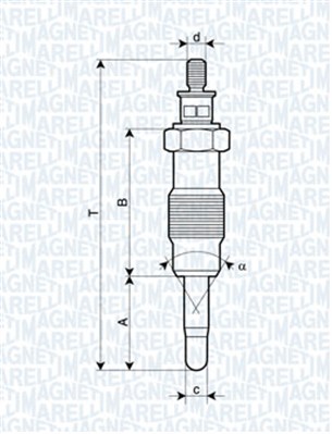 Glow Plug - 062582804304 MAGNETI MARELLI