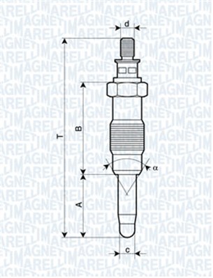 Glow Plug - 062583003304 MAGNETI MARELLI