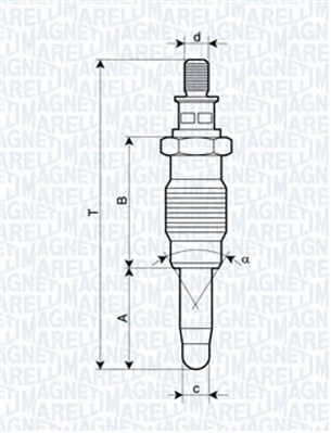 Glow Plug - 062900005304 MAGNETI MARELLI