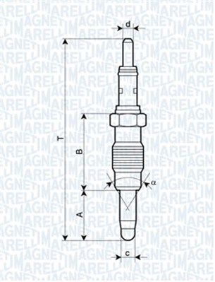 Glow Plug - 062900011304 MAGNETI MARELLI