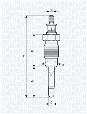 Glühkerze - 062900016304 MAGNETI MARELLI