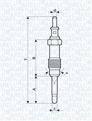 Glow Plug - 062900046304 MAGNETI MARELLI