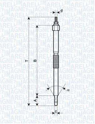Glow Plug - 062900054304 MAGNETI MARELLI