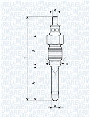 Glow Plug - 062900059304 MAGNETI MARELLI