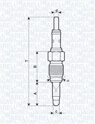 Glow Plug - 062900083304 MAGNETI MARELLI