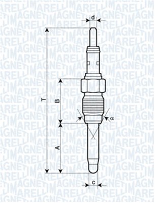 Glow Plug - 062900084304 MAGNETI MARELLI