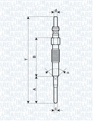 Glow Plug - 062900079304 MAGNETI MARELLI