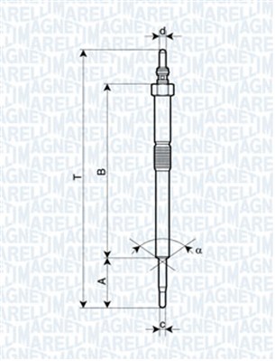 Glow Plug - 062900082304 MAGNETI MARELLI