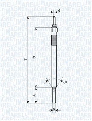 Glow Plug - 062900088304 MAGNETI MARELLI