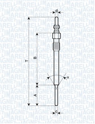 Glow Plug - 062900090304 MAGNETI MARELLI