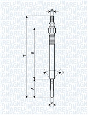 Glow Plug - 062900022304 MAGNETI MARELLI