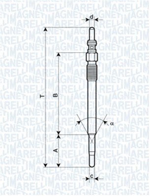 Glow Plug - 062900029304 MAGNETI MARELLI