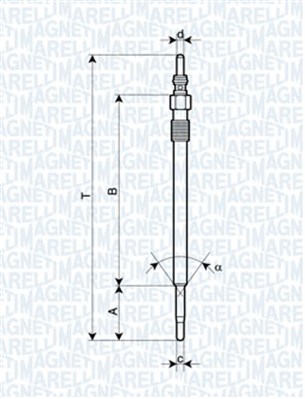 Glow Plug - 062900030304 MAGNETI MARELLI