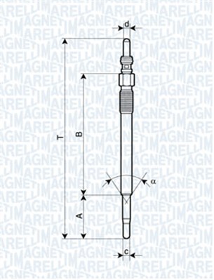 Свеча накаливания - 062900048304 MAGNETI MARELLI