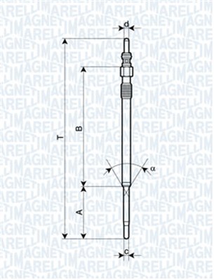 Glow Plug - 062900060304 MAGNETI MARELLI