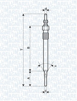 Glow Plug - 062900061304 MAGNETI MARELLI