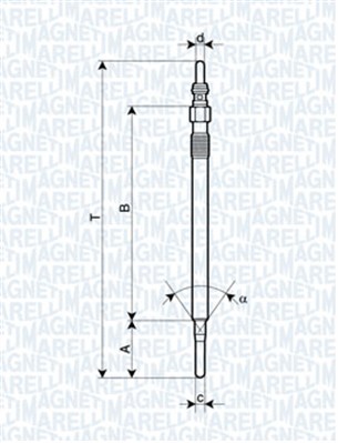 Glow Plug - 062900062304 MAGNETI MARELLI