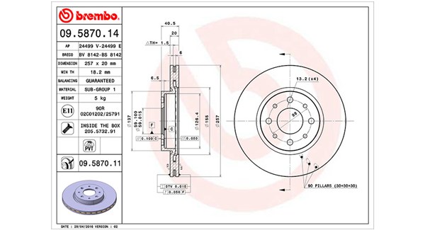 Brake Disc - 360406021900 MAGNETI MARELLI