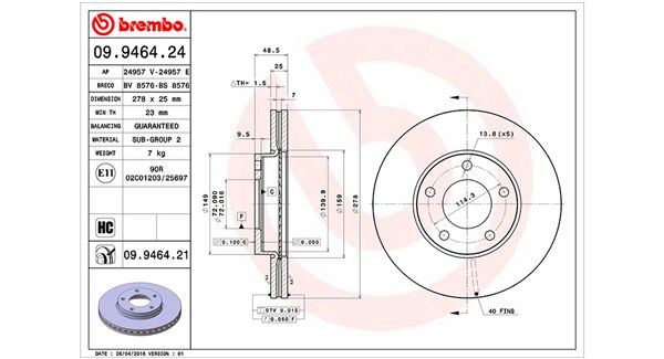 Brake Disc - 360406056700 MAGNETI MARELLI
