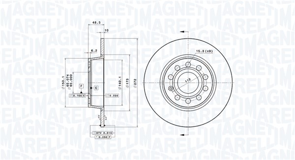 Discofreno - 360406107801 MAGNETI MARELLI