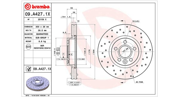 Brake Disc - 360406087602 MAGNETI MARELLI