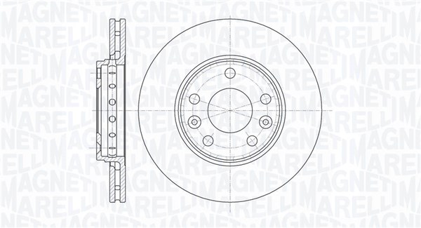 Brake Disc - 361302040110 MAGNETI MARELLI