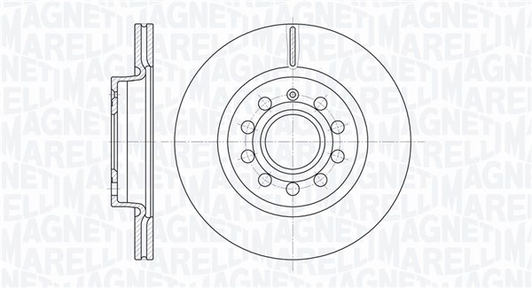Brake Disc - 361302040152 MAGNETI MARELLI