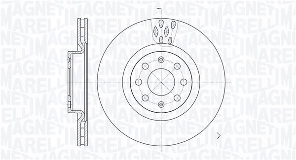 Brake Disc - 361302040256 MAGNETI MARELLI