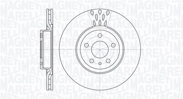 Brake Disc - 361302040258 MAGNETI MARELLI