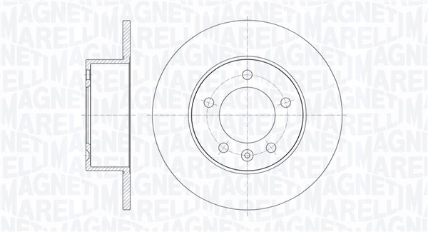Brake Disc - 361302040373 MAGNETI MARELLI