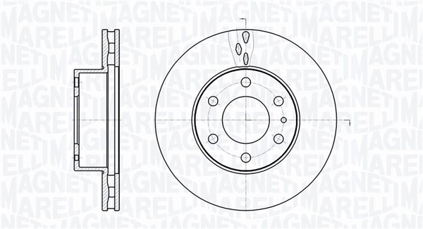 Brake Disc - 361302040482 MAGNETI MARELLI
