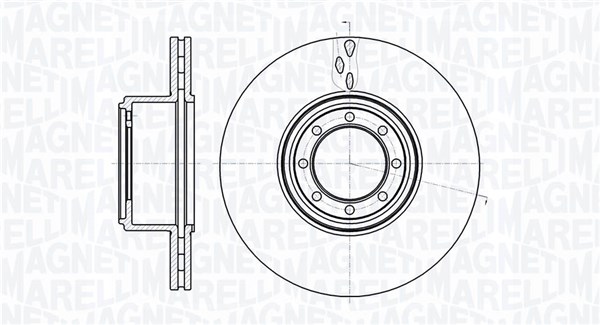Brake Disc - 361302040488 MAGNETI MARELLI