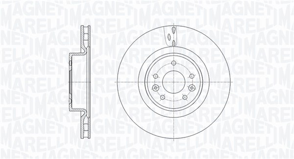 Brake Disc - 361302040676 MAGNETI MARELLI