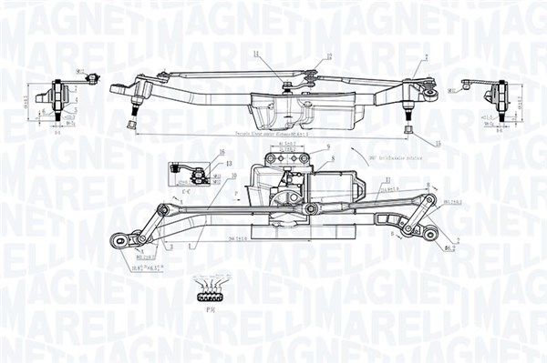 Window Wiper System - 064352403010 MAGNETI MARELLI