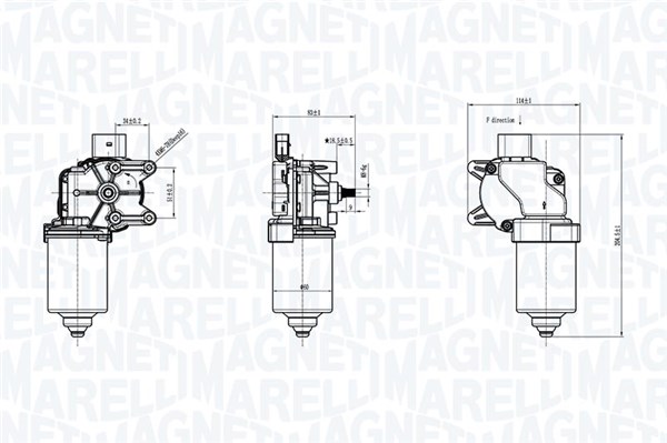 Wiper Motor - 064372300010 MAGNETI MARELLI