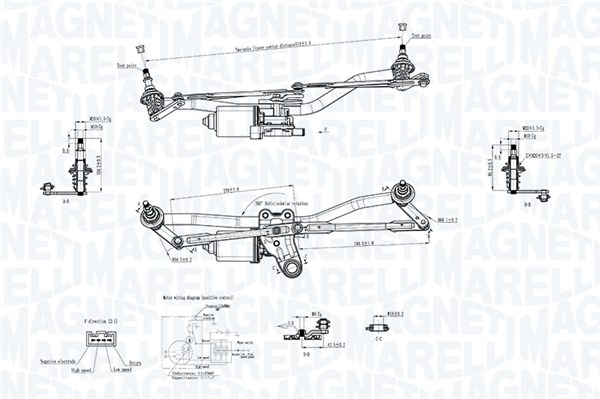 Window Wiper System - 064351764010 MAGNETI MARELLI