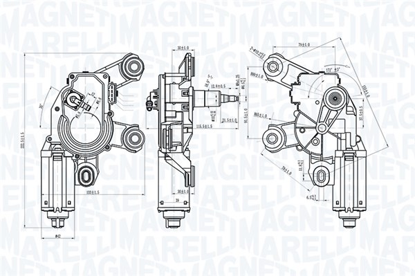 valytuvo variklis - 064073000010 MAGNETI MARELLI