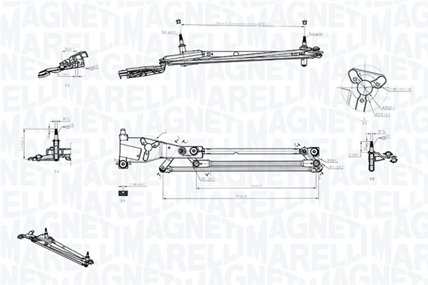Tiranteria tergicristallo - 085570706010 MAGNETI MARELLI