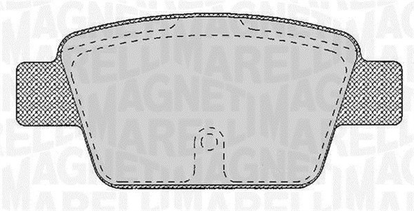 Brake Pad Set, disc brake - 363916060125 MAGNETI MARELLI