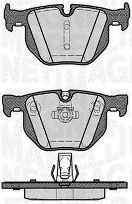 Kit pastiglie freno, Freno a disco - 363916060161 MAGNETI MARELLI