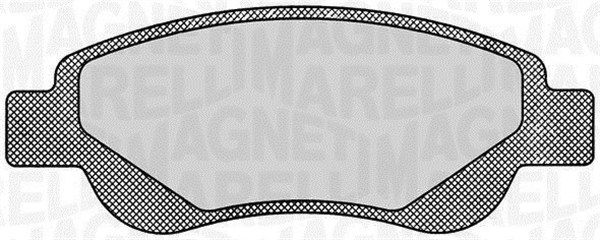 Kit pastiglie freno, Freno a disco - 363916060172 MAGNETI MARELLI